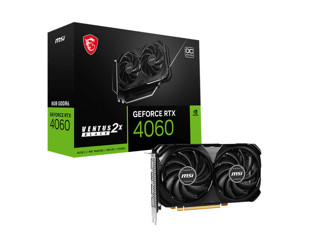 MSI RTX 4060 VENTUS 2X 8GB OC BLACK EDITION