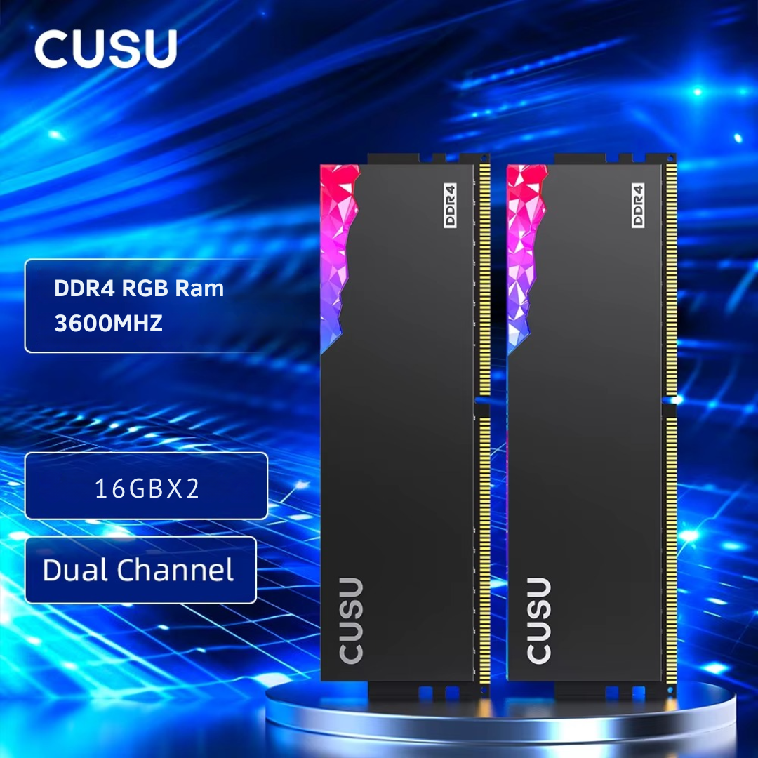 CUSU RGB RAM DDR4 DUAL CHANNEL Memory 3600 mhz (16GB) - Image 2