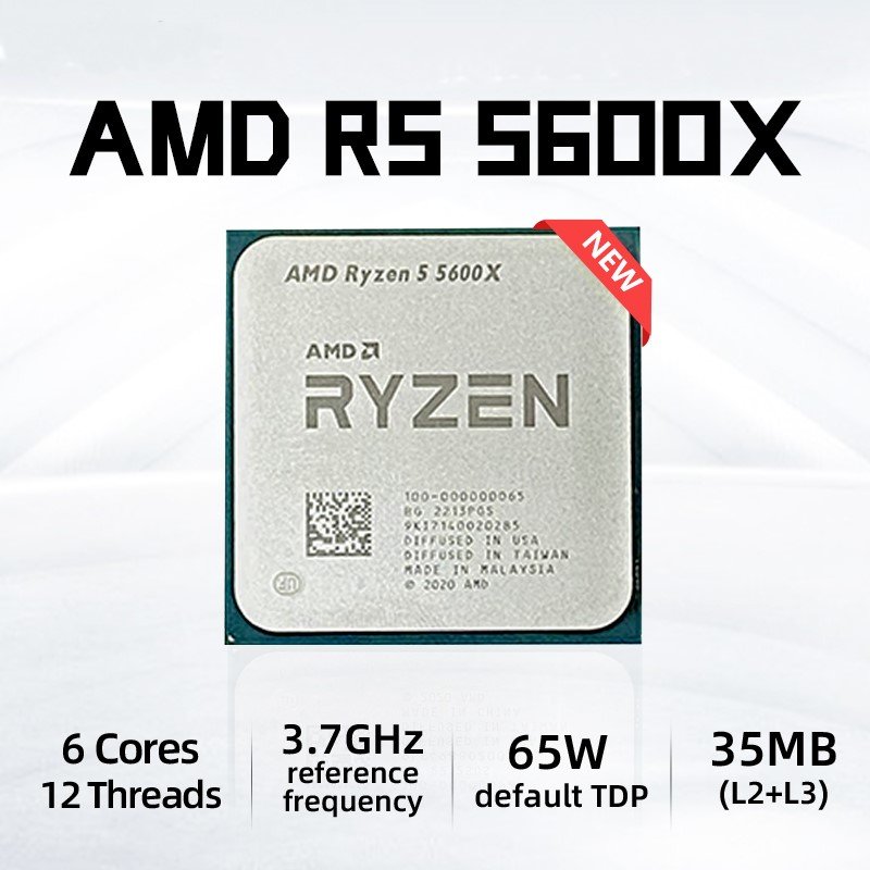 AMD Ryzen 5 5600X CPU (3.7-4.6Ghz) (TRAY)