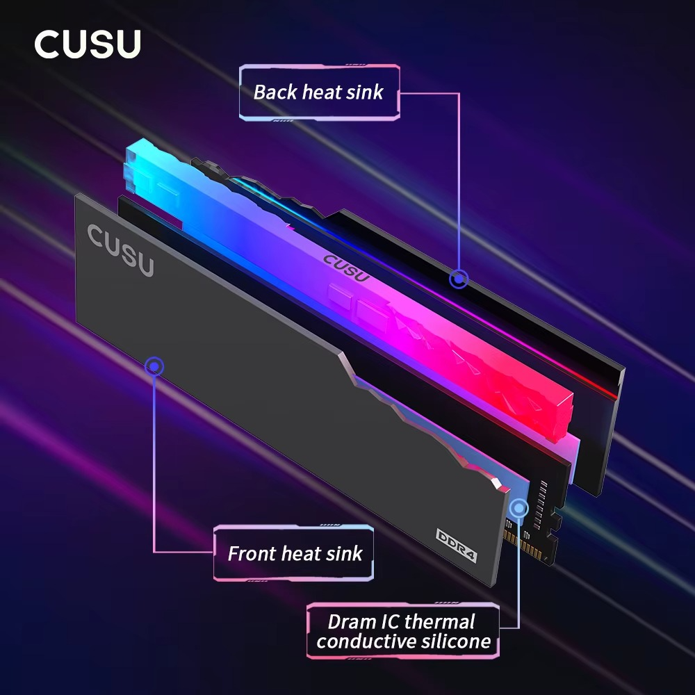 CUSU RGB RAM DDR4 DUAL CHANNEL Memory 3600 mhz (16GB) - Image 5