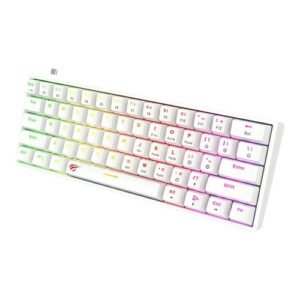 HAVIT KB881L RGB Mechanical Red Switch Keyboard (White)