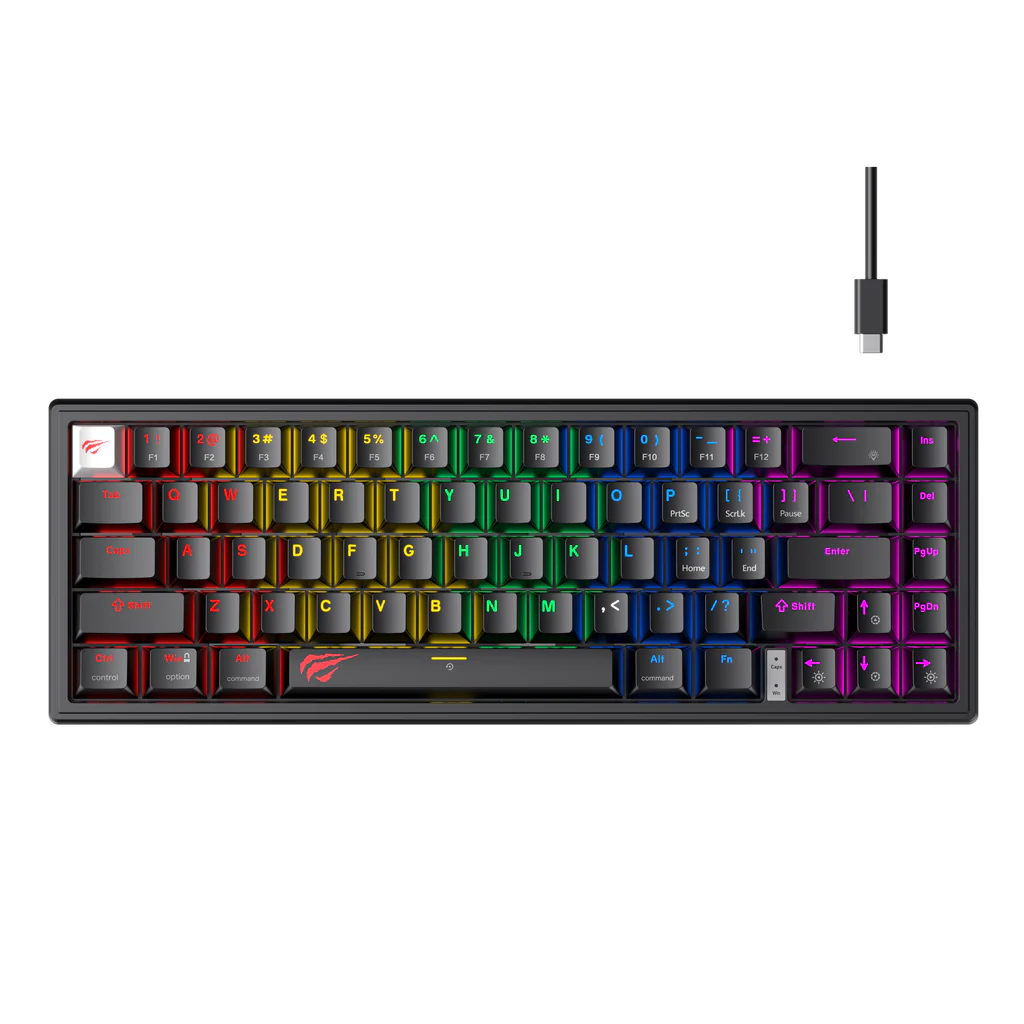 HAVIT KB874L RGB Mechanical Red Switch Keyboard