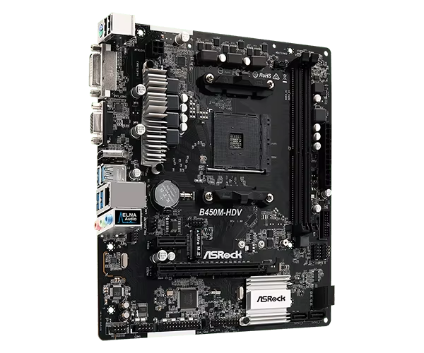 AMD ASROCK B450M-HDV R4.0 - Image 4