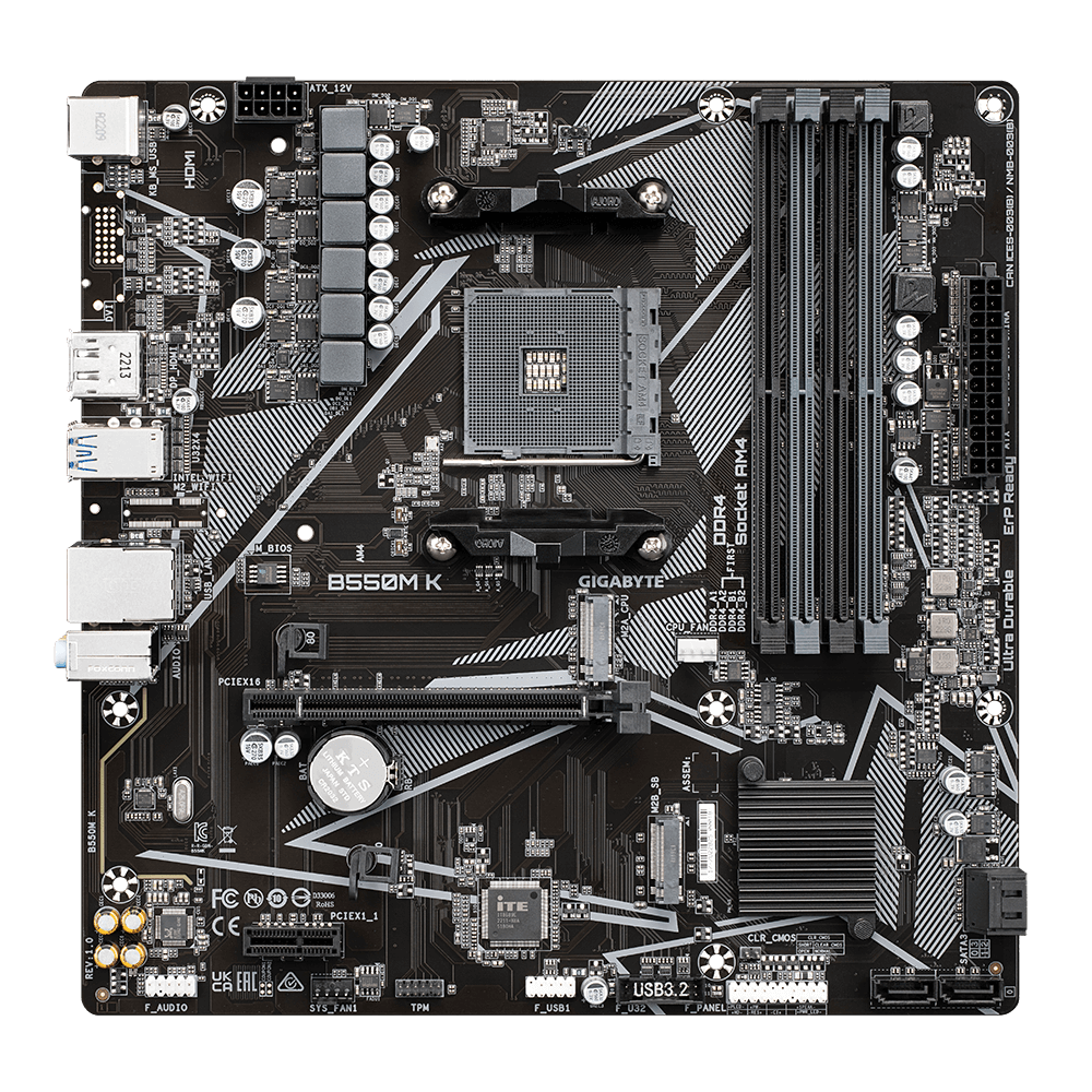 Gigabyte B550M-K PCIe 4.0 - Image 2