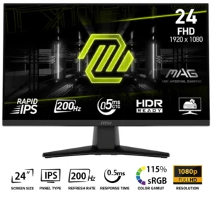 MSI MAG 242F -24" - FHD - 200Hz - 0.5ms - Fast IPS - HDR